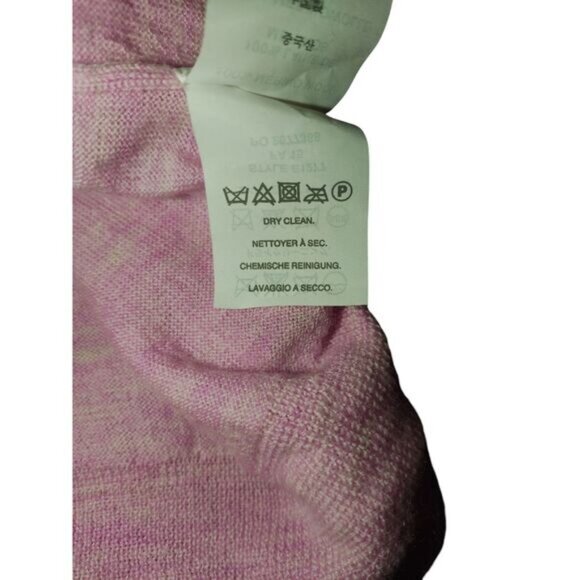 J Crew Womens Pink Merino100% Wool Long Sleeve Sweater Small Classic Fall Winter - Picture 5 of 10